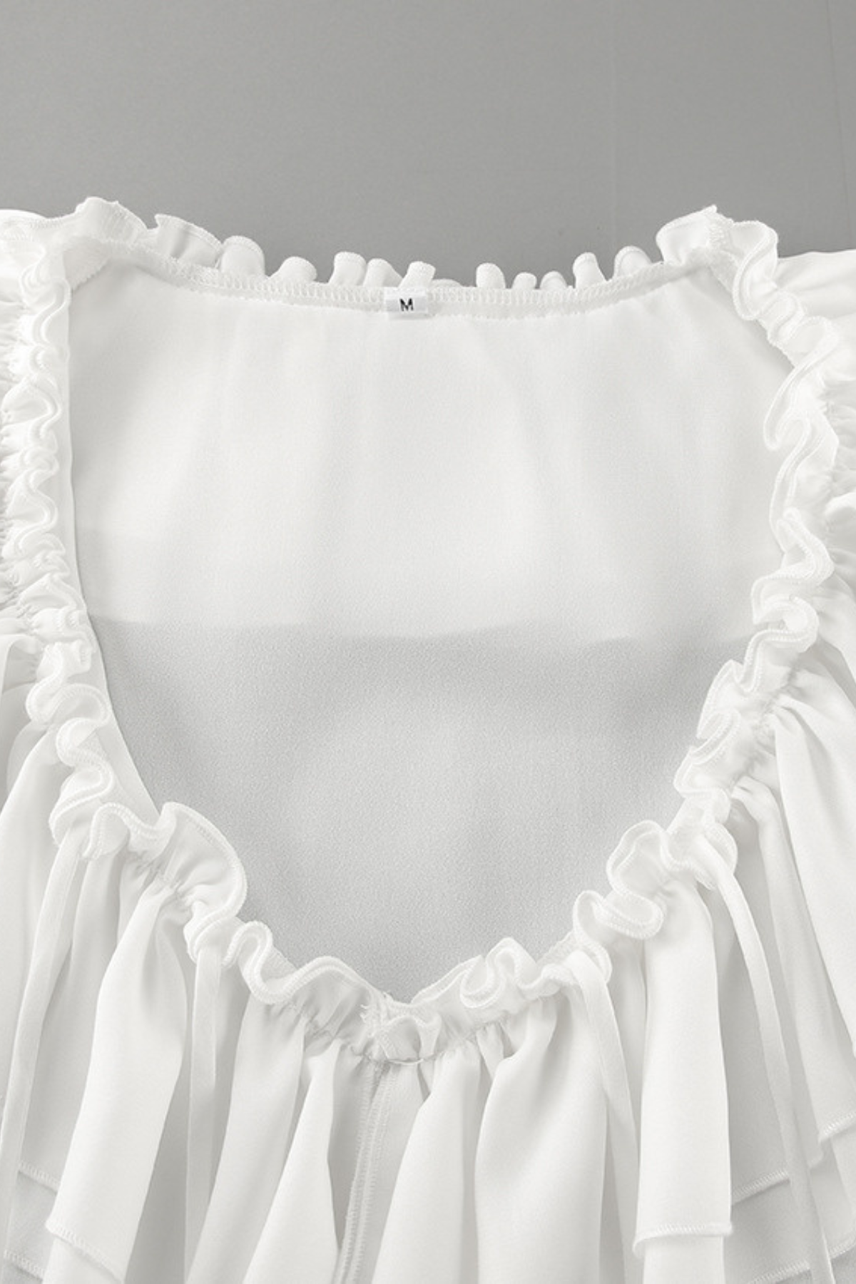 Ruffle Tie V-Neck Blouse