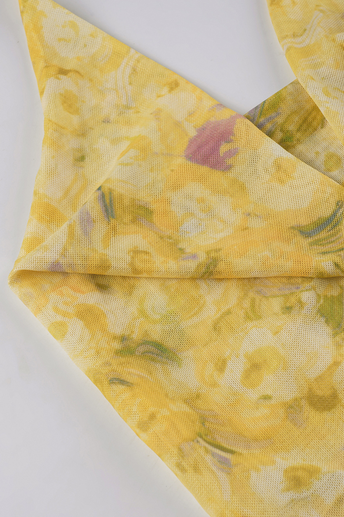 Floral Backless Cowl Neck Top