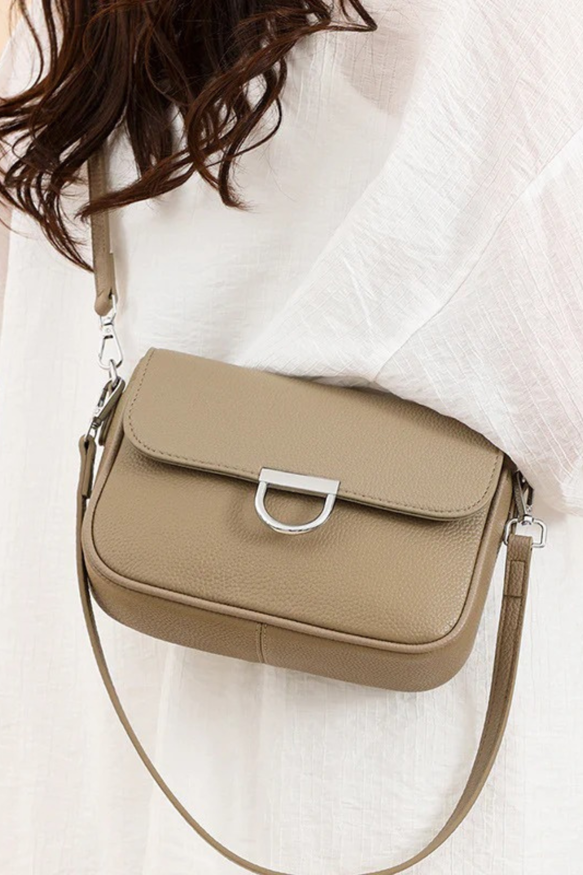 Genuine Leather Crossbody Bag