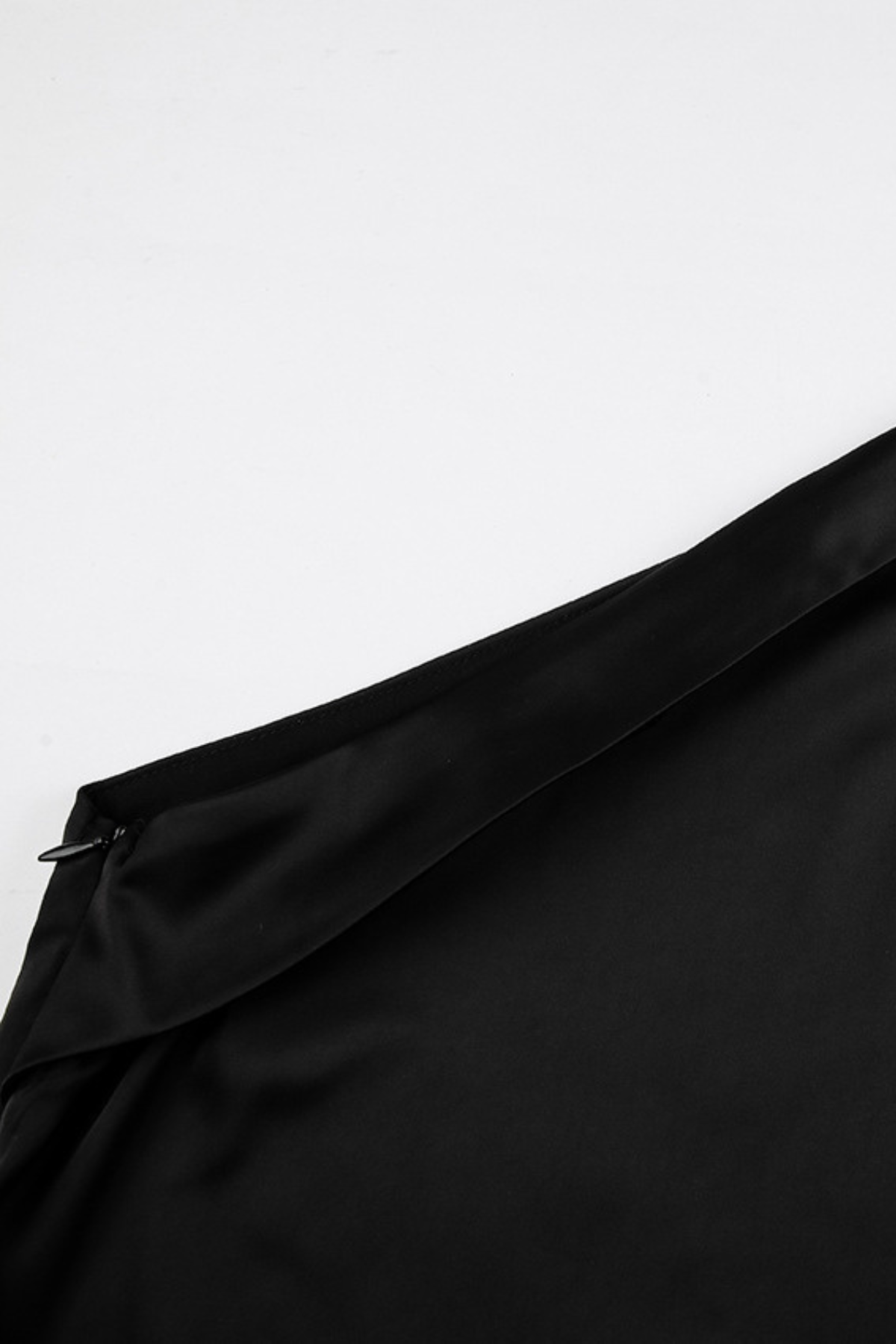 Asymmetric One-Shoulder Satin Blouse