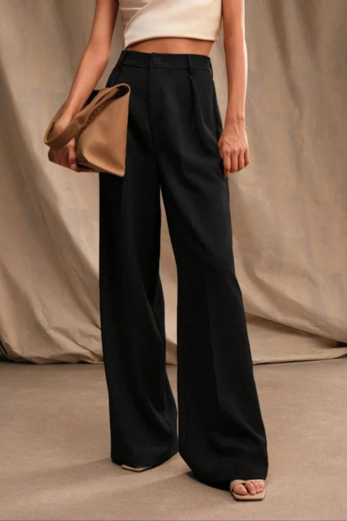 Office Chic High Rise Straight Pants