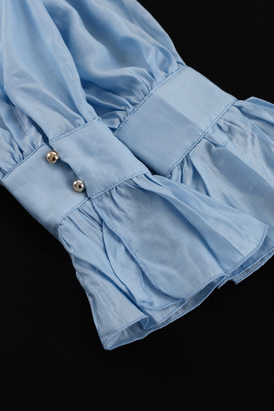 Elegant Loose Fit Ruched Button Shirt