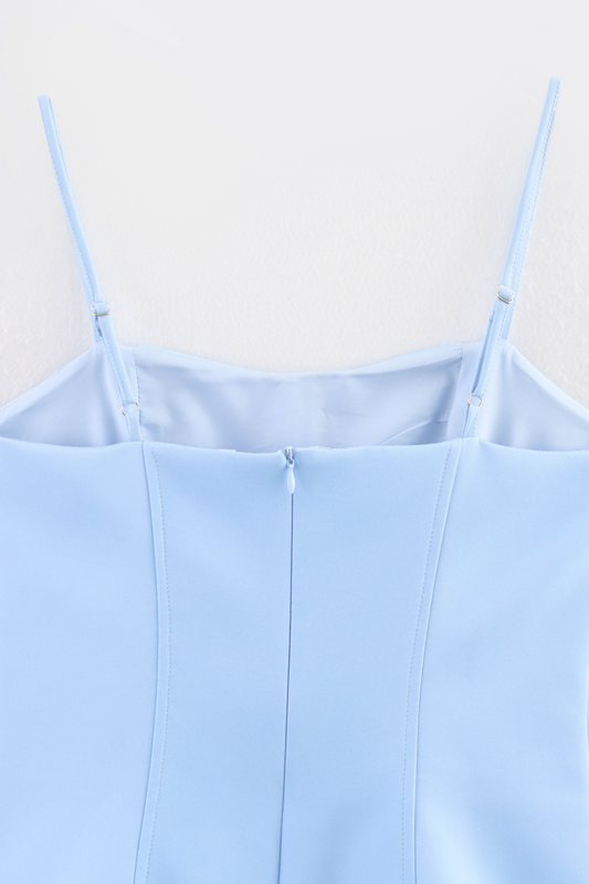 Bow Detail Spaghetti Strap Skirt Set