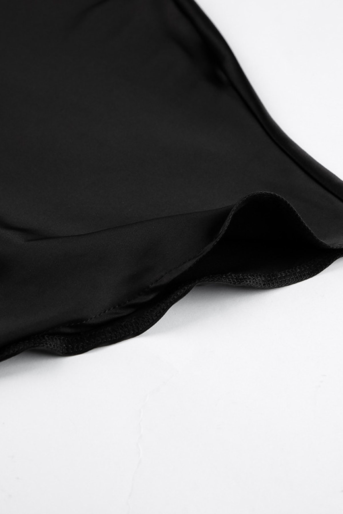 Asymmetric One-Shoulder Satin Blouse