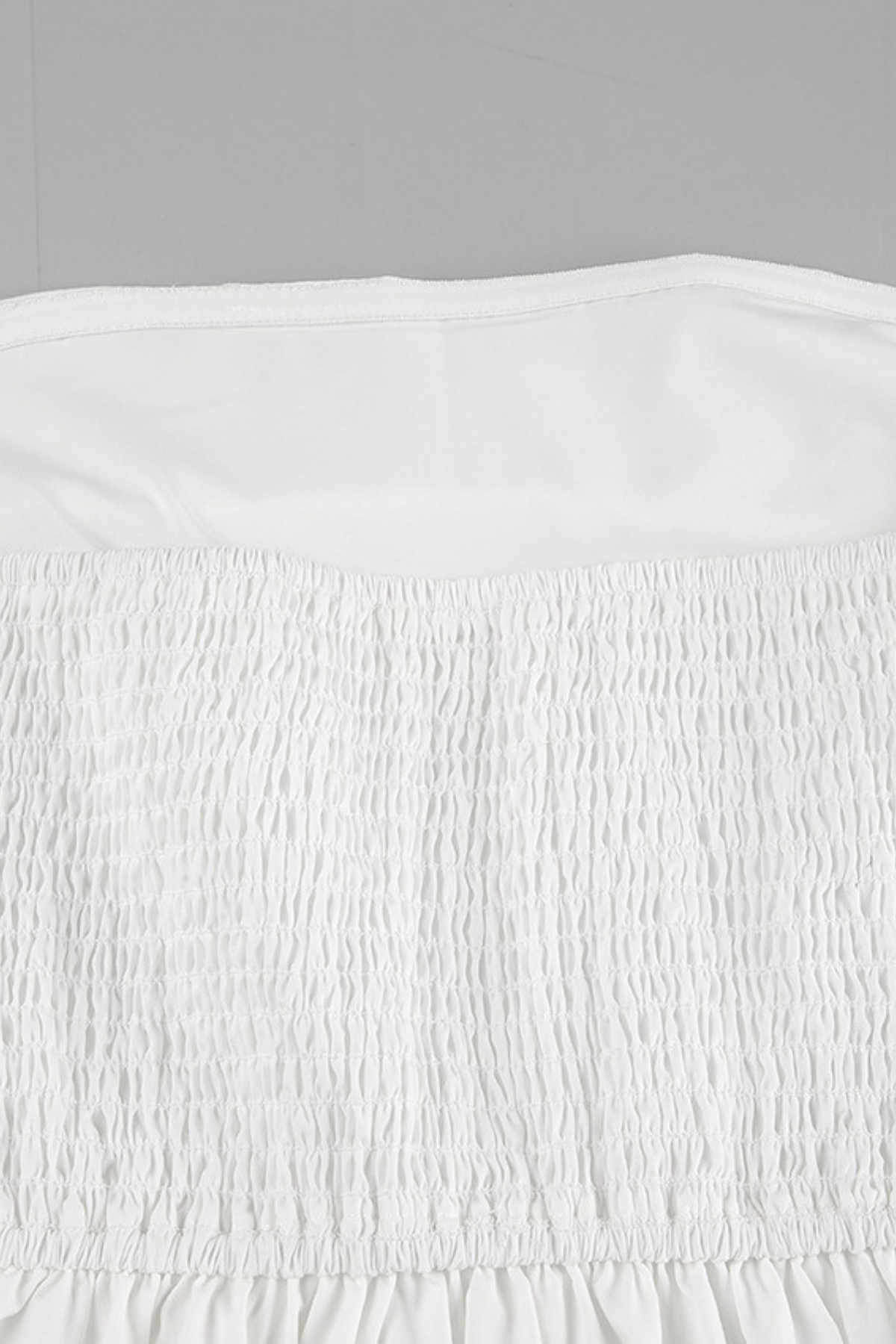 Smocked Strapless Tube Top