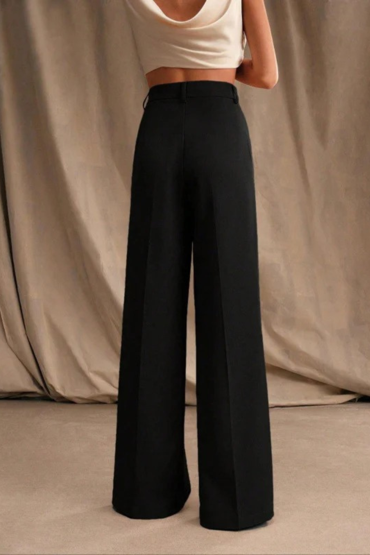Office Chic High Rise Straight Pants