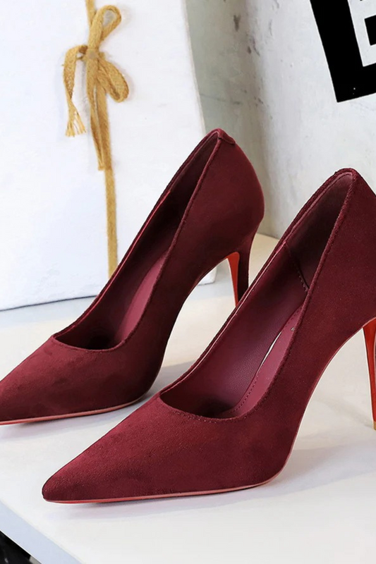 Suede Stiletto Pumps