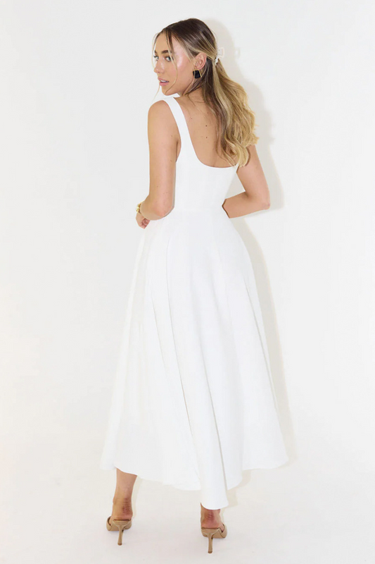 Summer Slim Fit Square Neck Dress