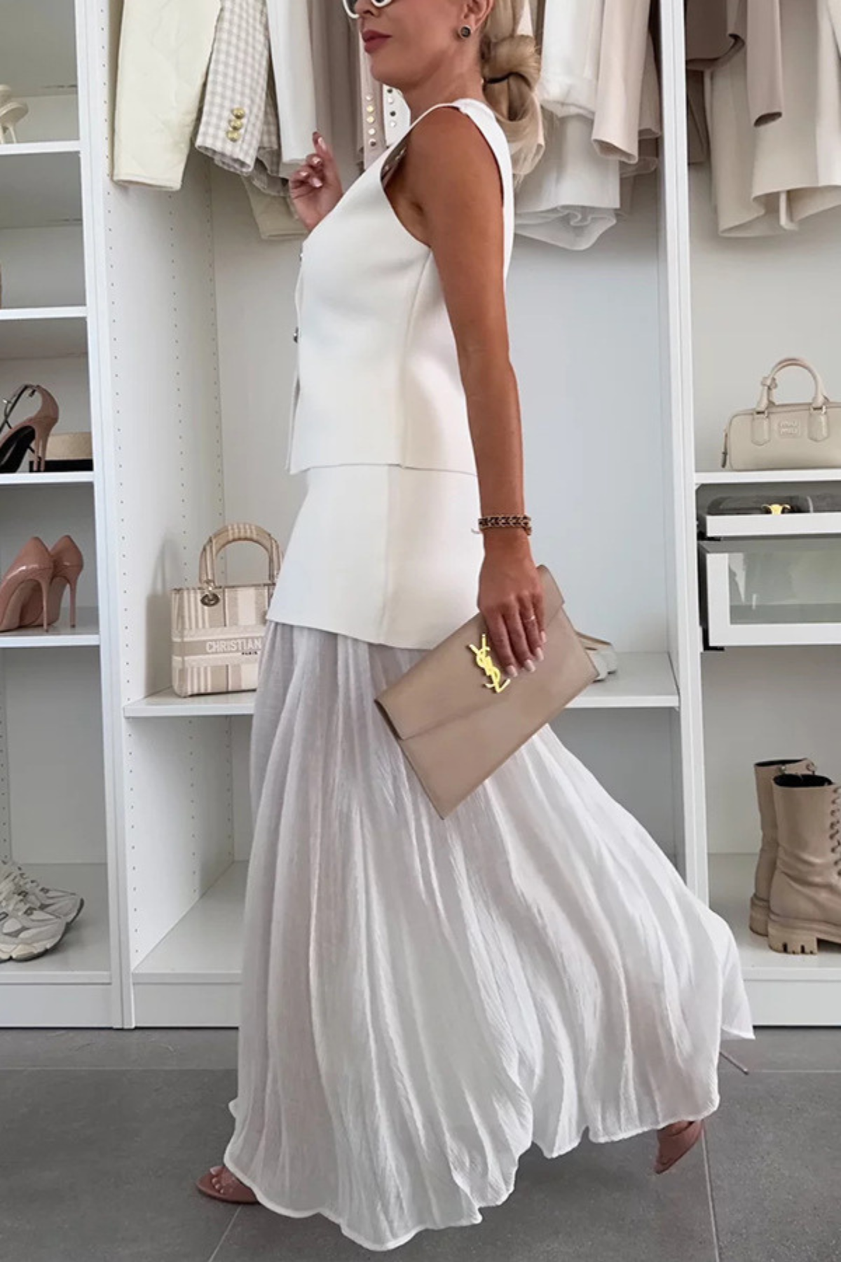 Summer Knitted Skirt Set