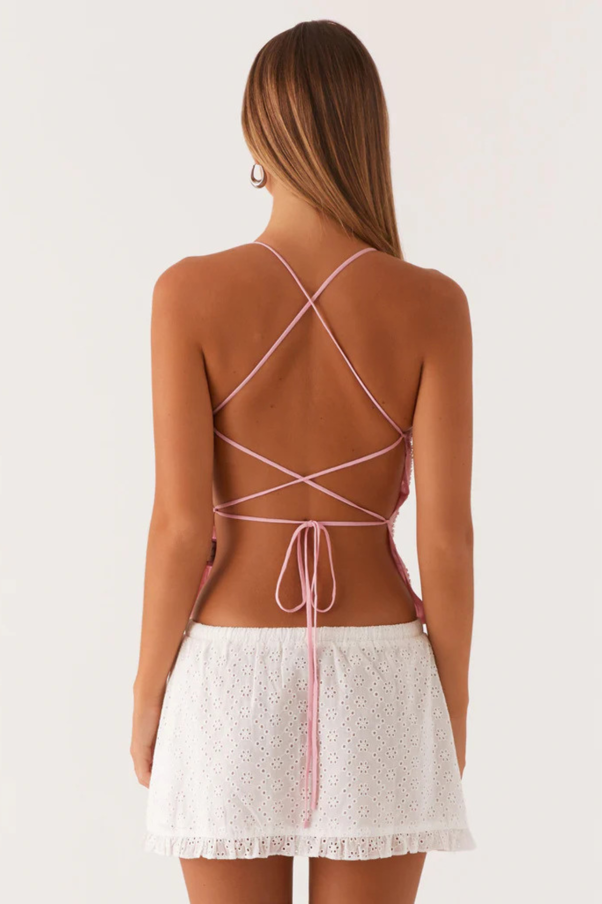 Sexy Embroidered Sequin V-Neck Camis