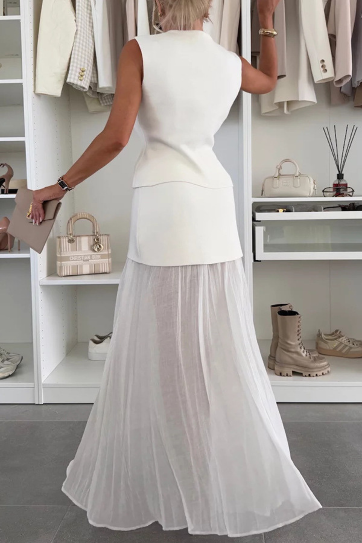 Summer Knitted Skirt Set