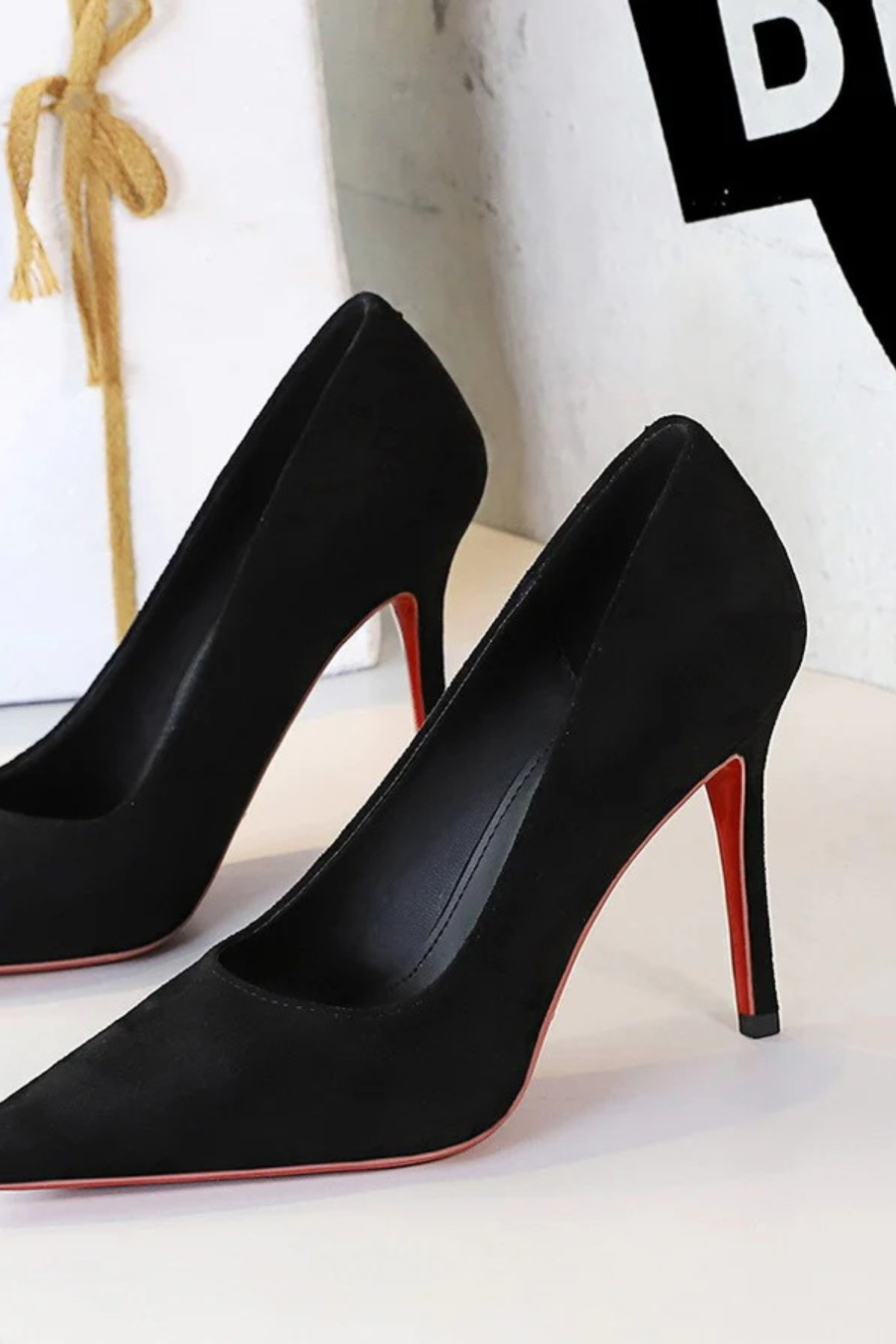 Suede Stiletto Pumps