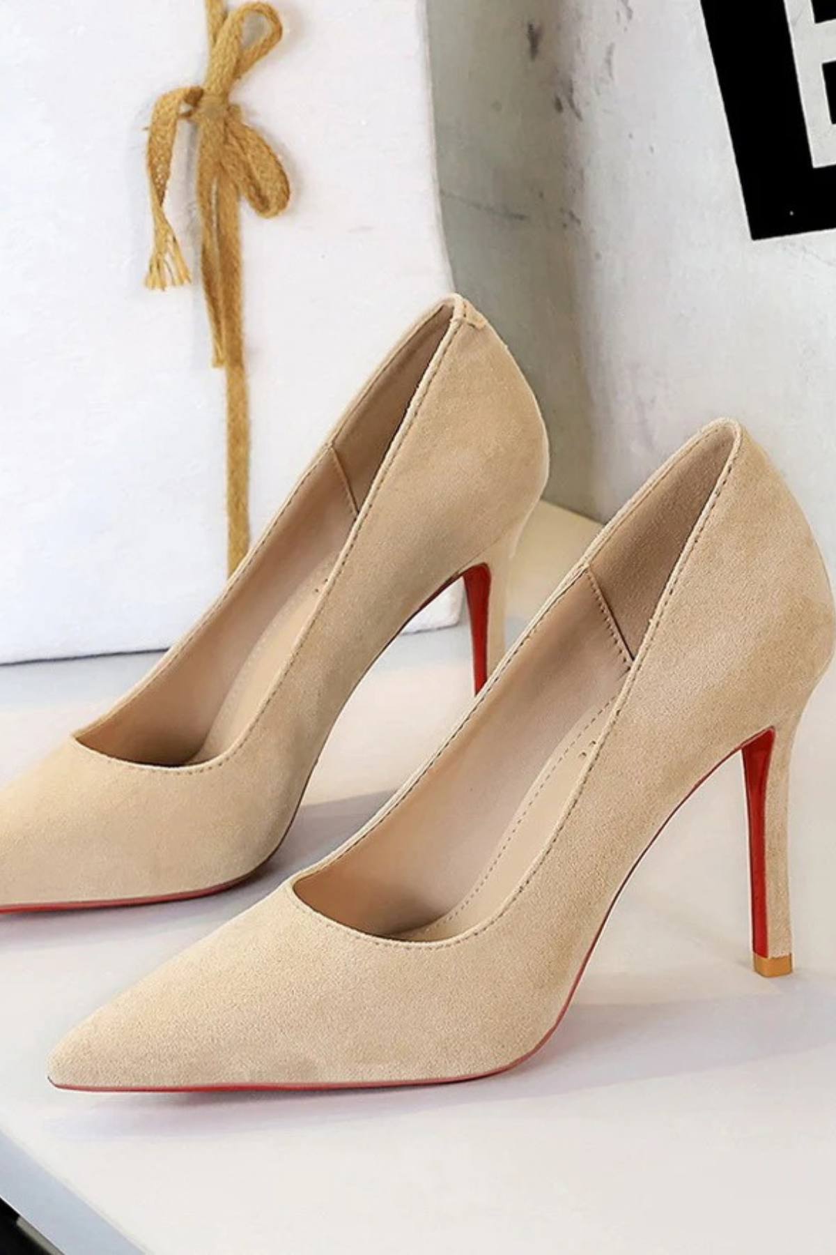 Suede Stiletto Pumps