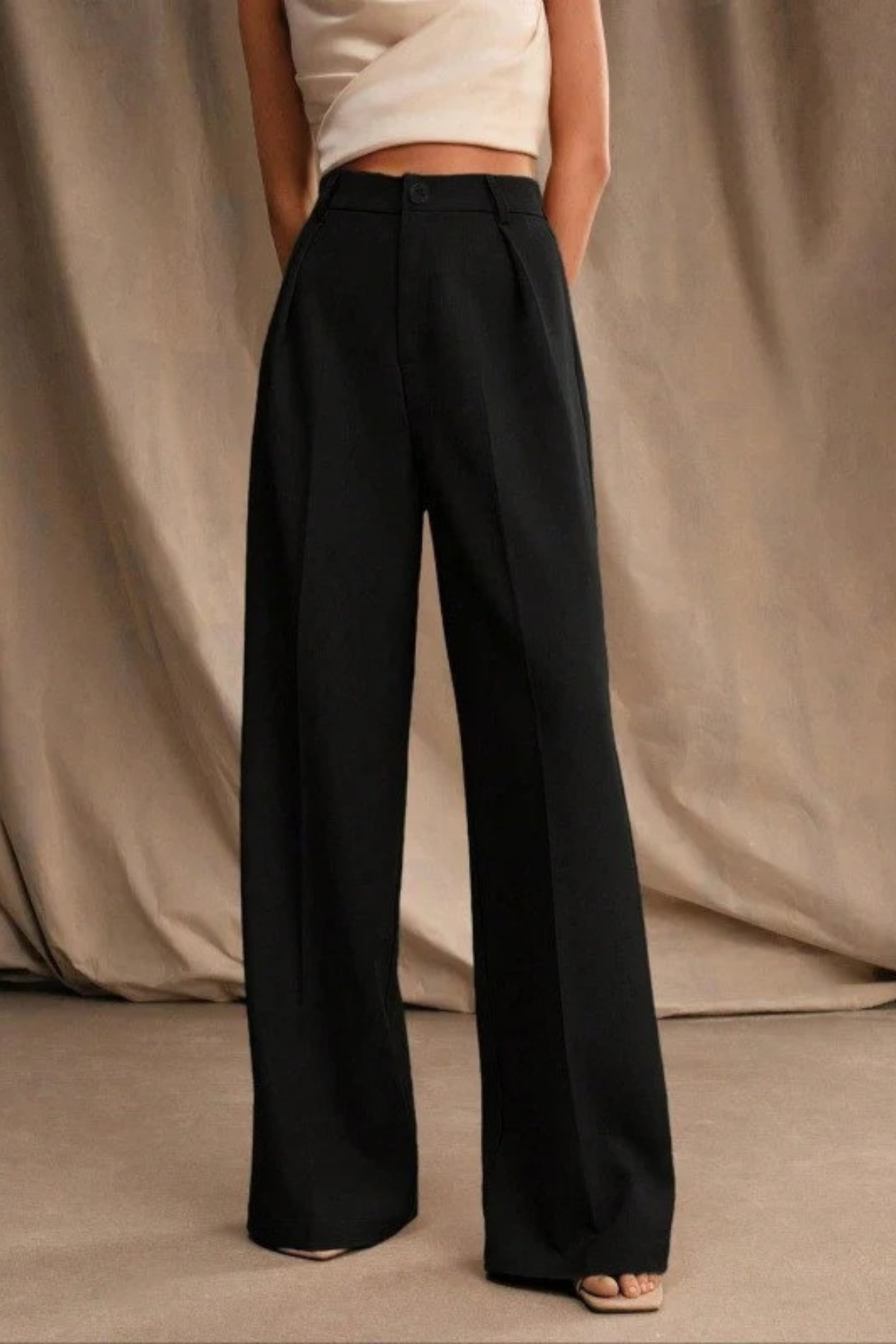 Office Chic High Rise Straight Pants
