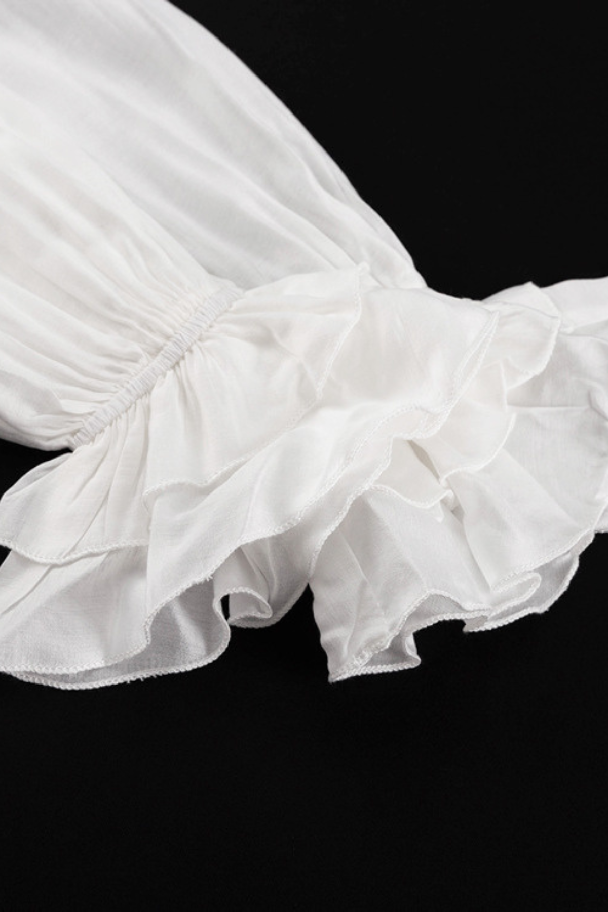 V-Neck Longline Ruffle Top