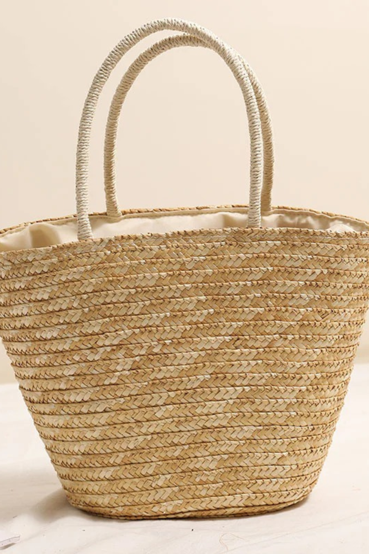 “Beach Please” Straw Shoulder Bag