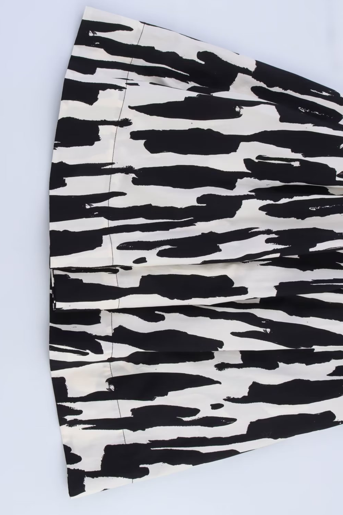 Elegant Digital Print A-Line Midi Skirt