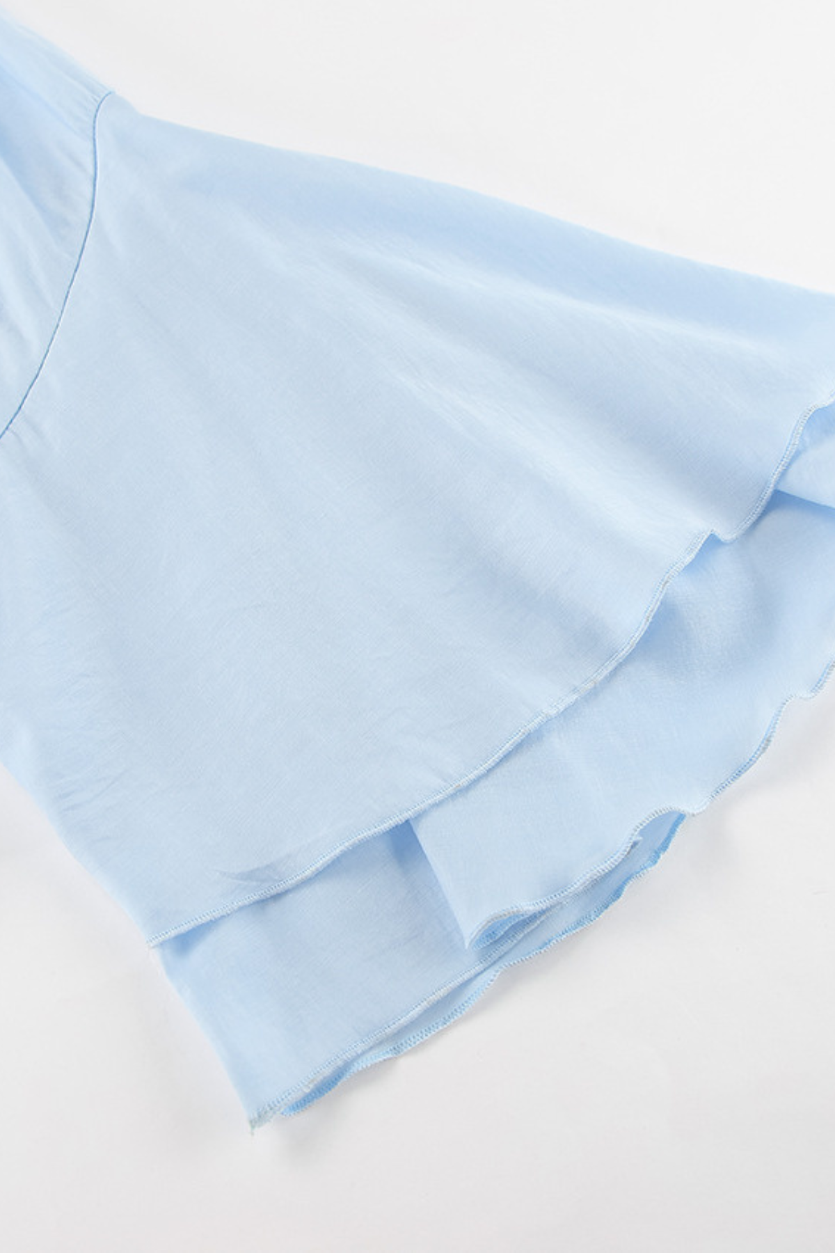 High Neck Ruffle Blouse