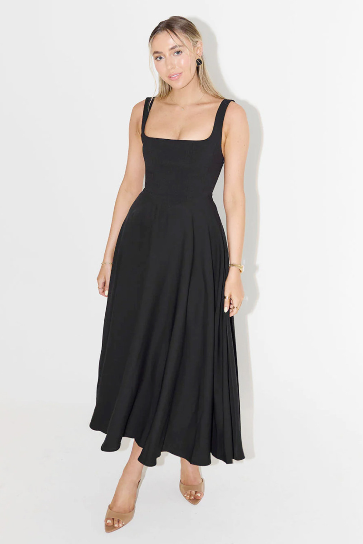 Summer Slim Fit Square Neck Dress