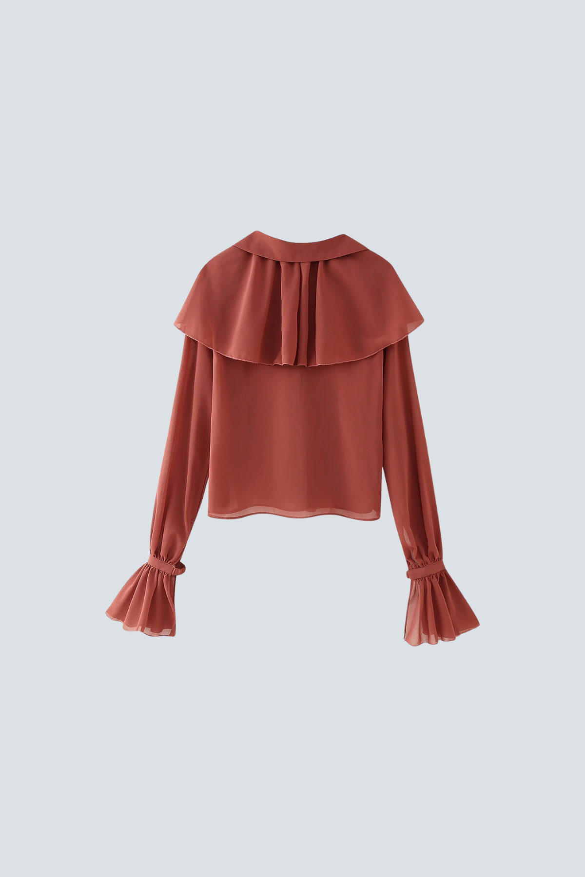 Elegant Ruffle V-Neck Blouse