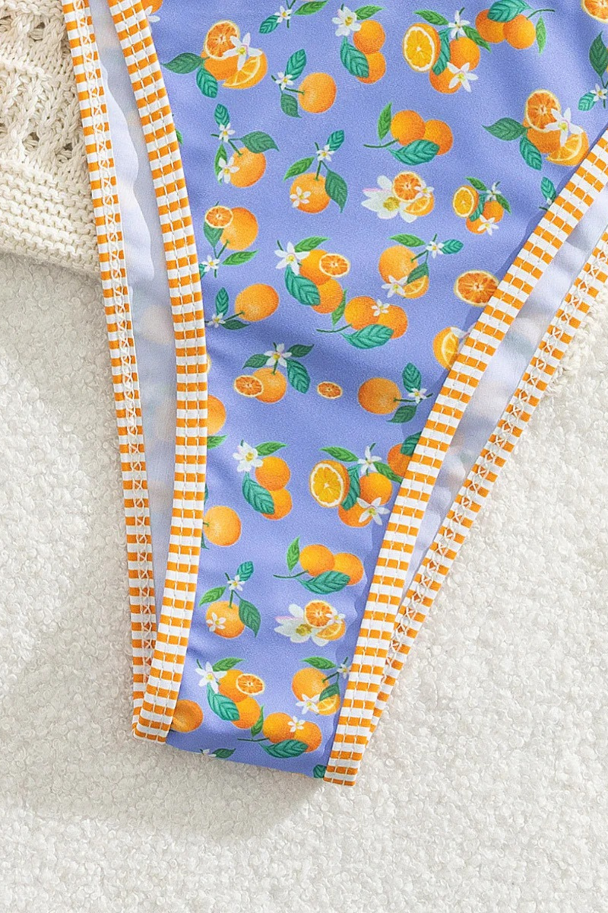 Two-Piece Orange Print Bikini