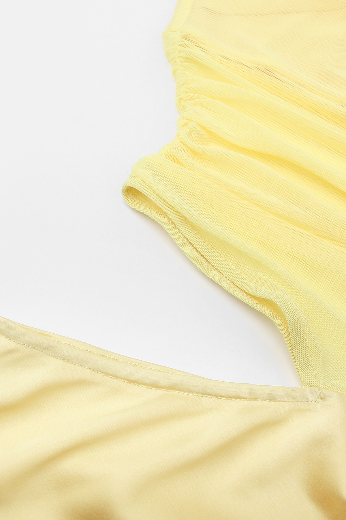 French Satin Cutout Dress