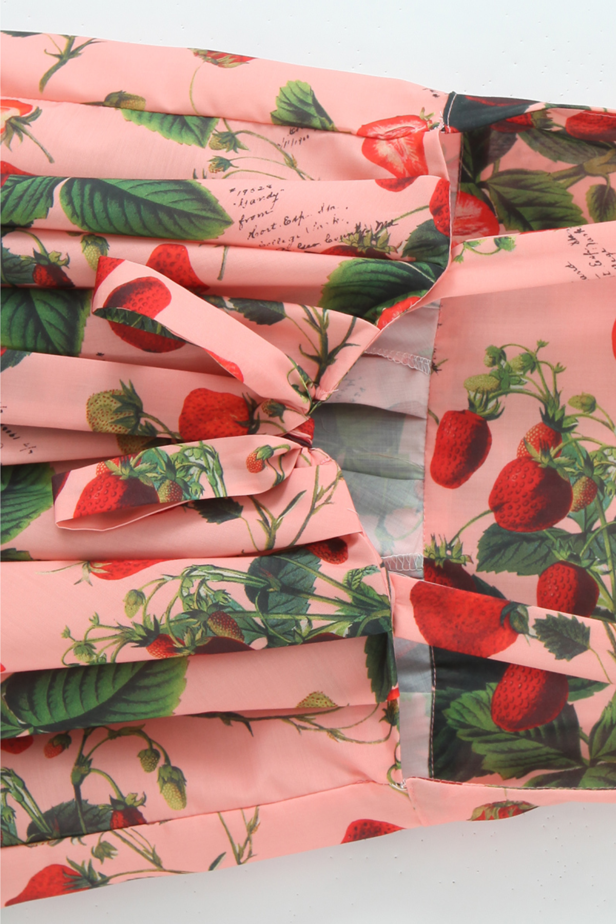 Strawberry Backless Tie Dress