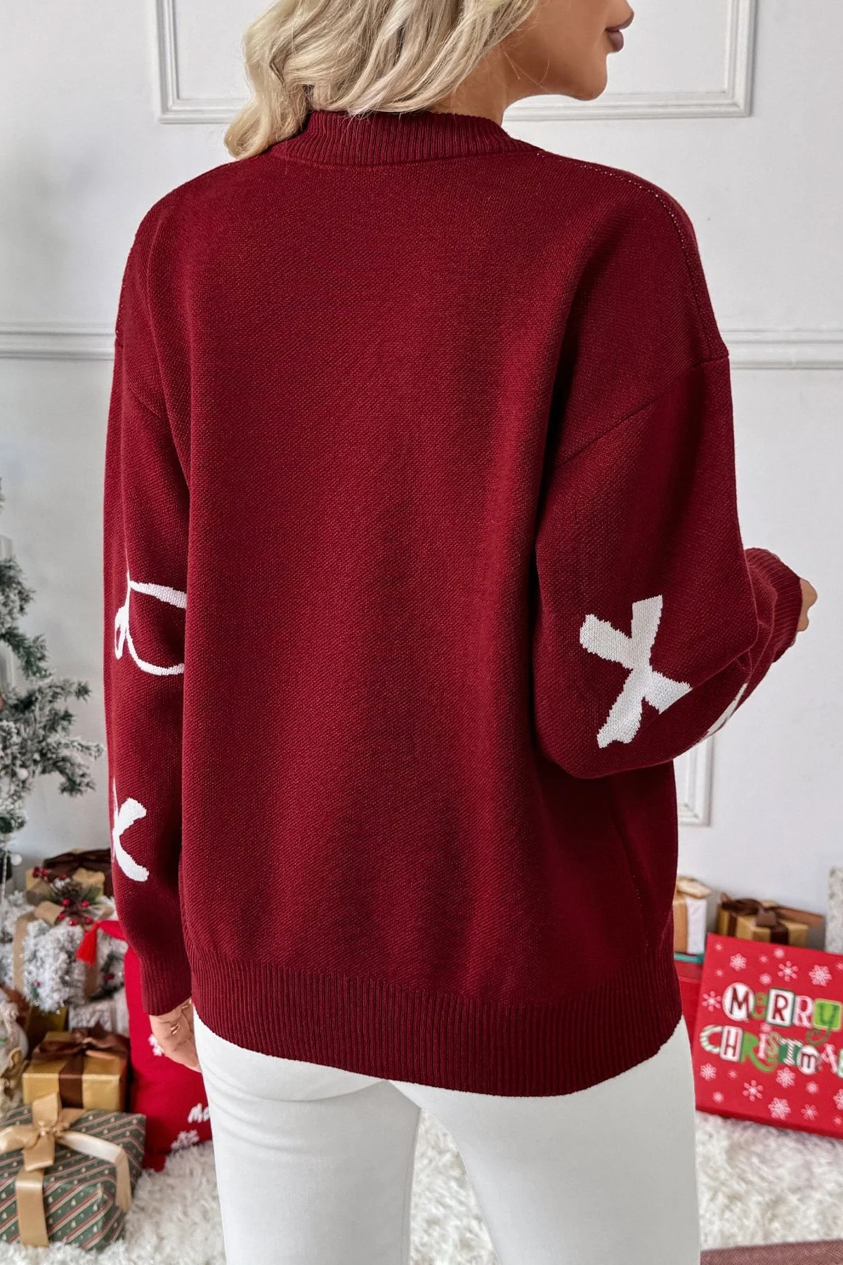 Christmas Bowknot Sweater