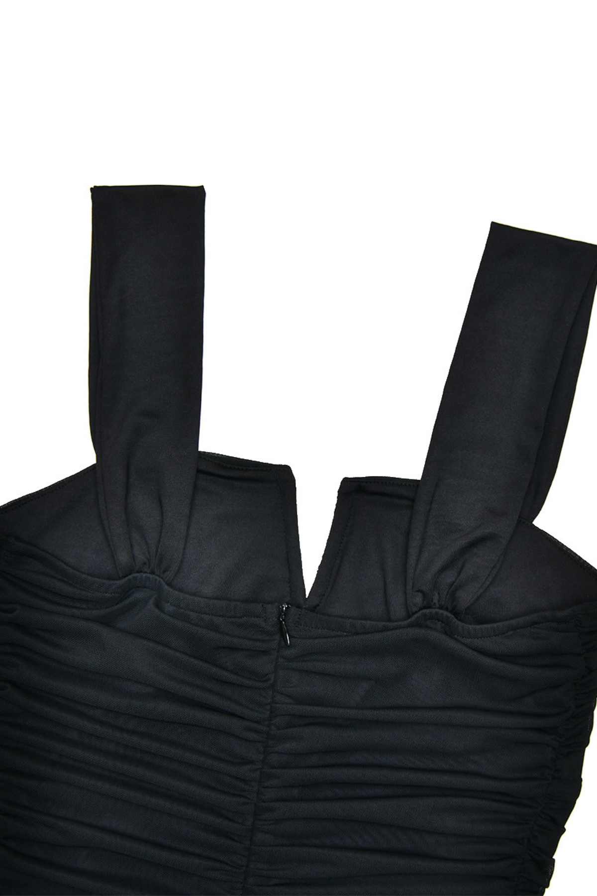 Ruched Ruffle Dress