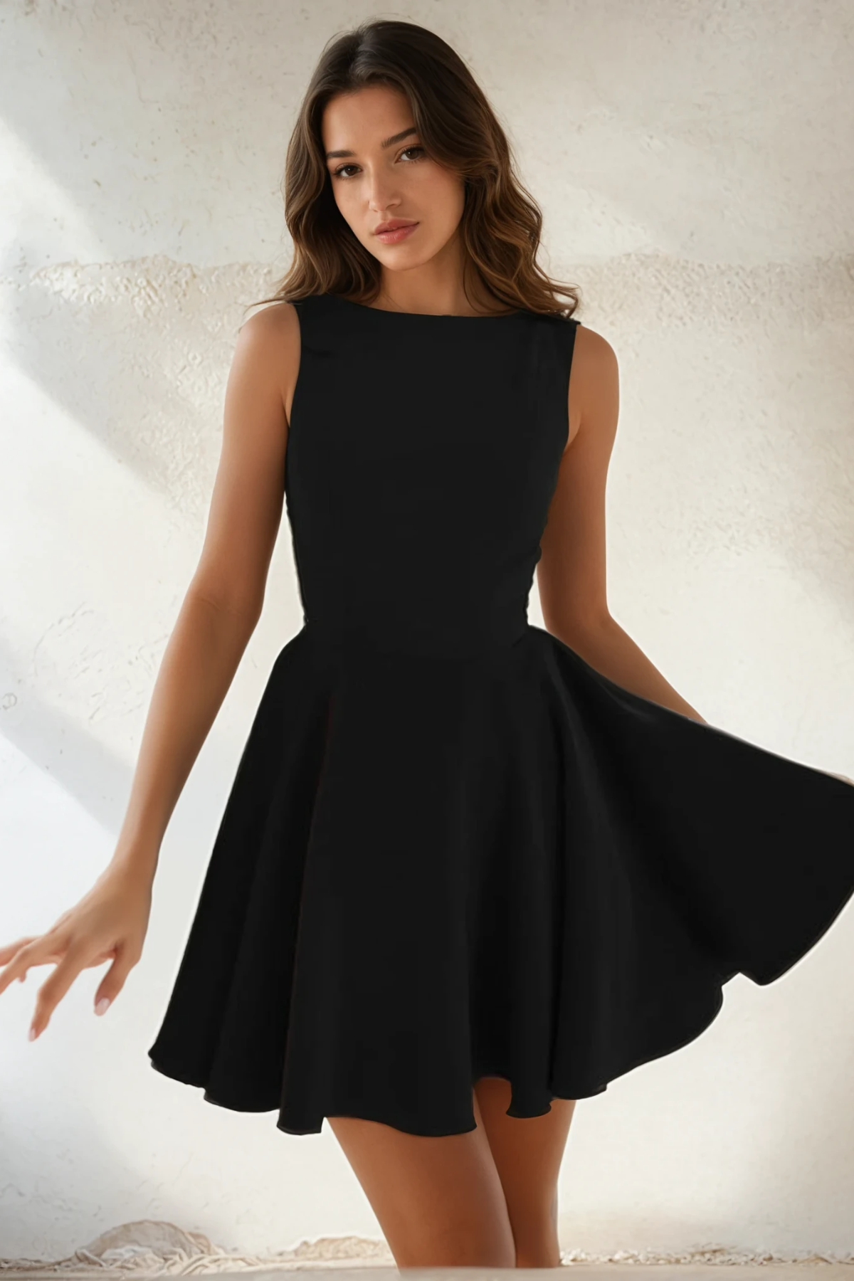 Backless A-Line Mini Dress
