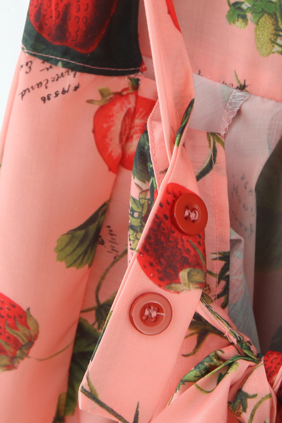 Strawberry Backless Tie Dress