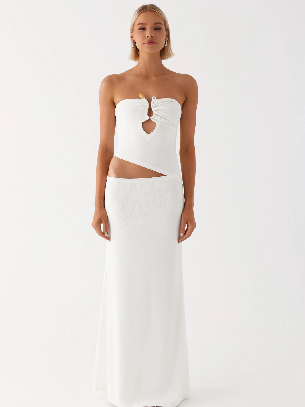 Steel Ring Cutout Dress