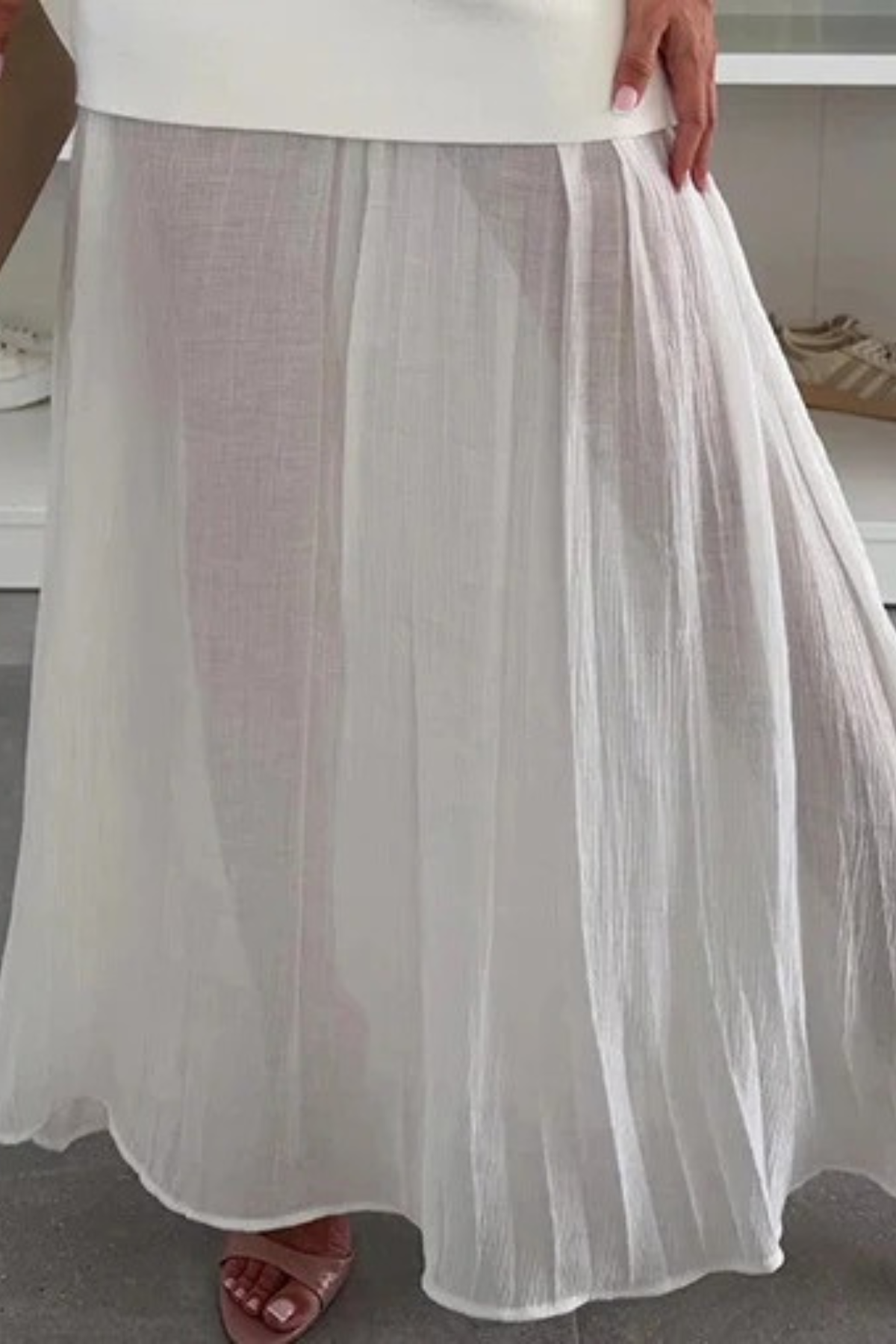 Summer Knitted Skirt Set