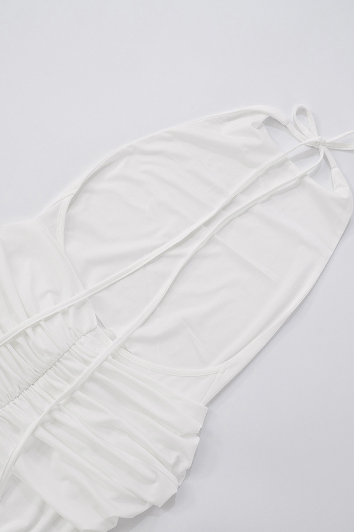 Pleated A-Line Halter Maxi Dress