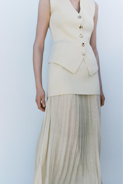 Knit Pleated Skirt