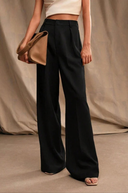 Office Chic High Rise Straight Pants