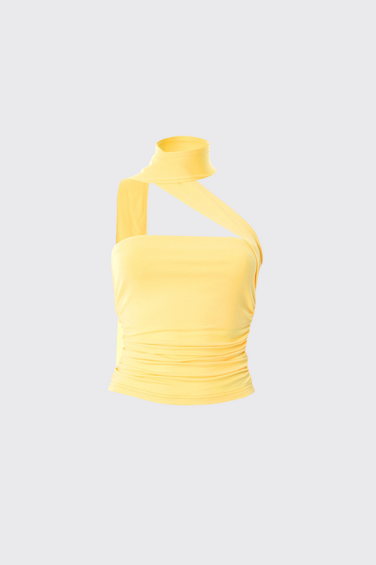 Ruched Halter Tank