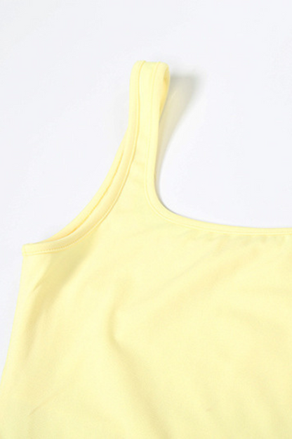 Elegant High Waist Solid Color Dress