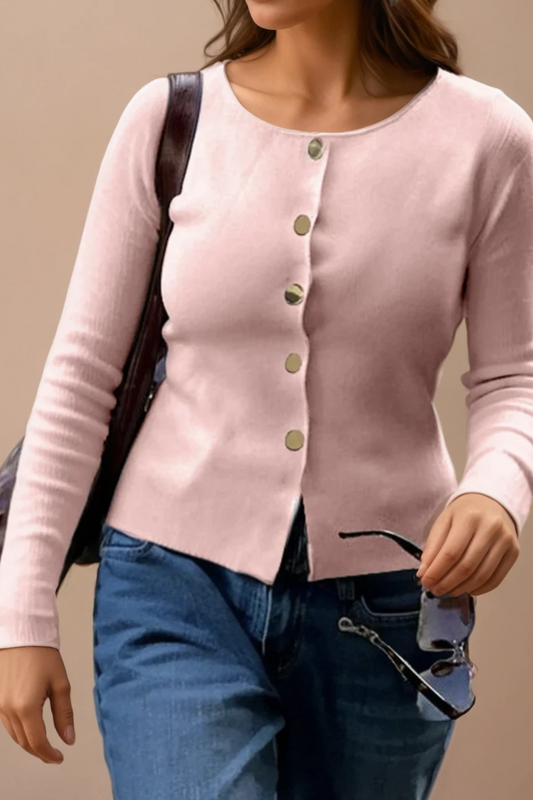 Button Down Wool Cardigan