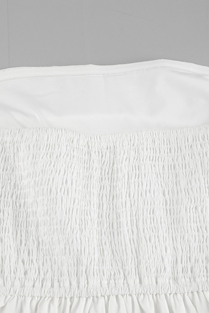 Smocked Strapless Tube Top