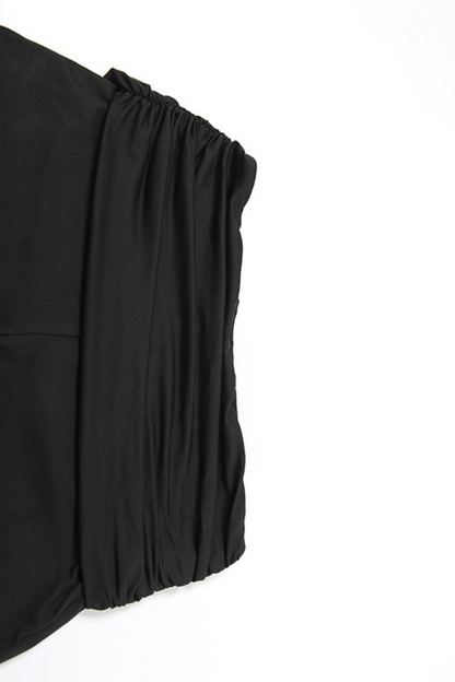 Ruched V-Neck Crop Top & Shorts Set