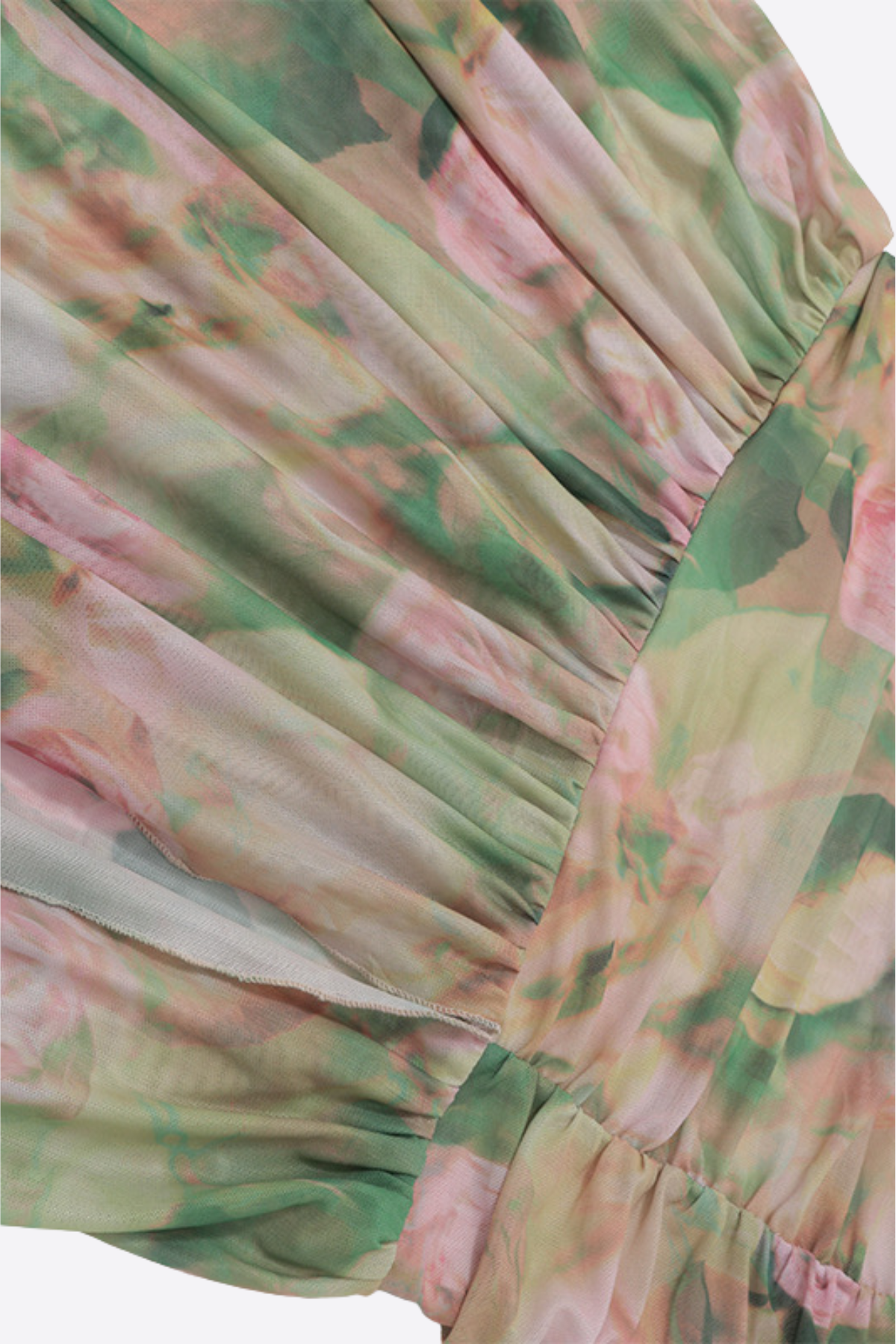 Floral Print Spaghetti Strap Slit Dress