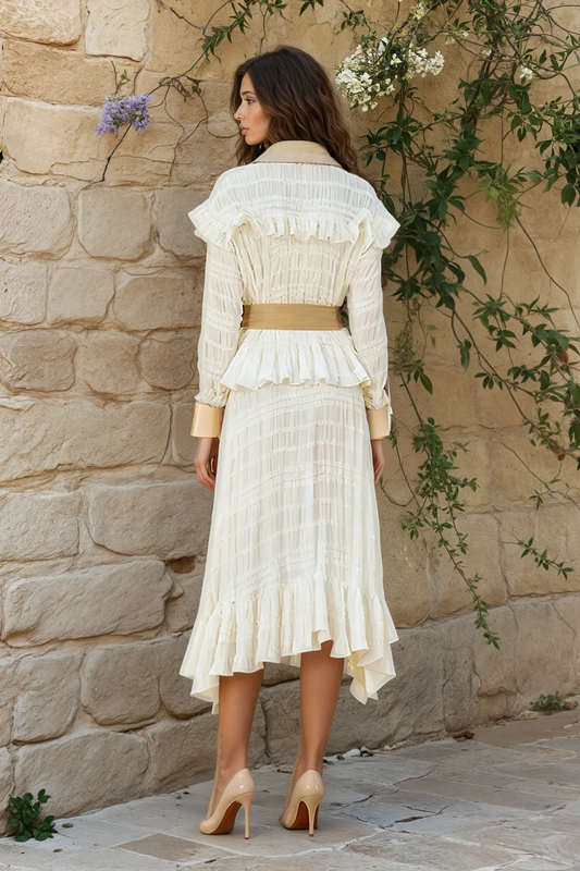 Lace Long Trench Coat