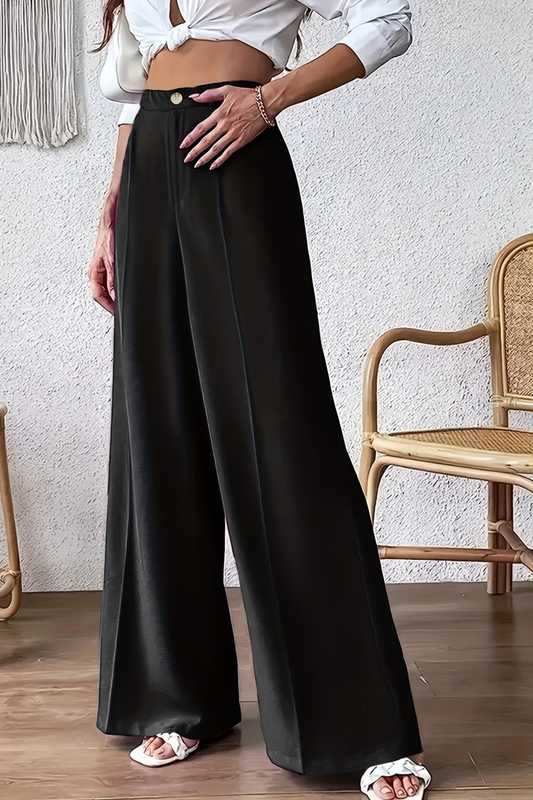 Casual Straight Full-Length Pants