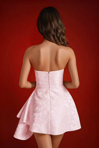 Strapless Floral Dress