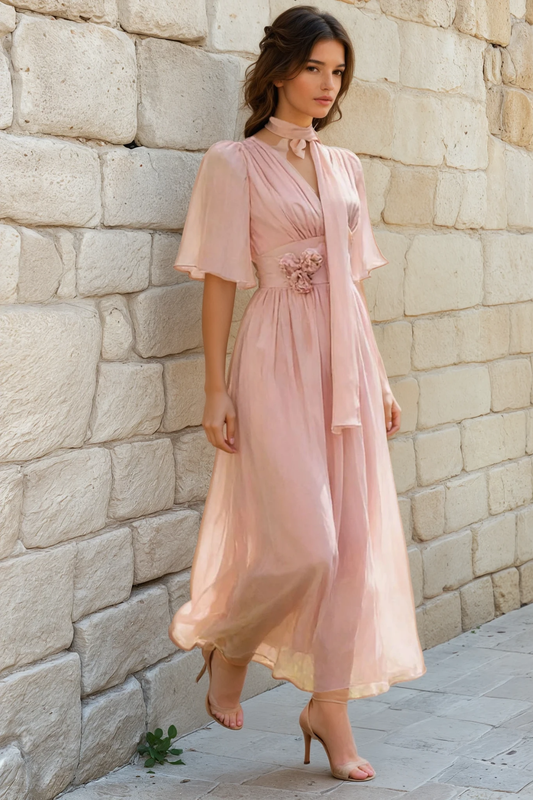 Flowy Floral A-Line Dress