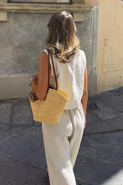 Lightweight Linen Two-Piece Summer Set