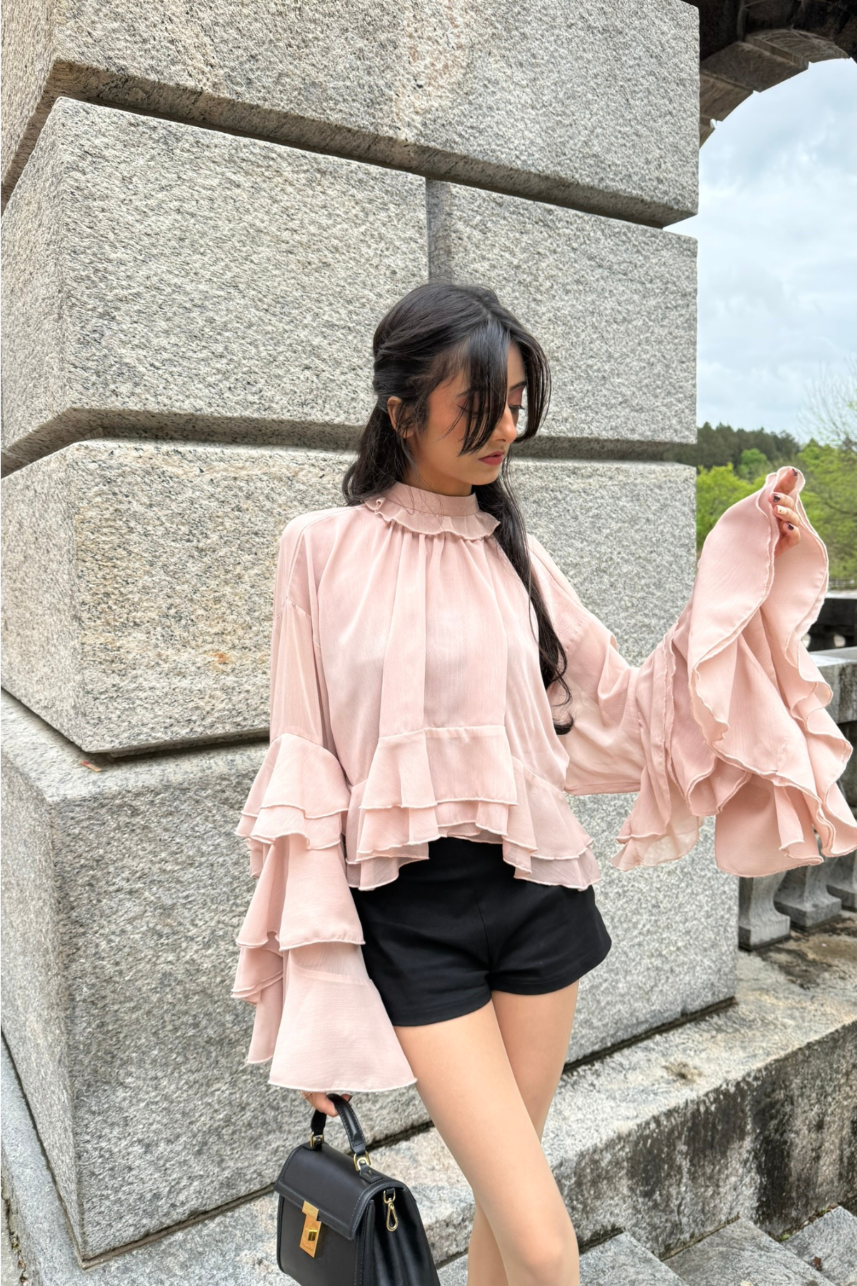 Ruffled Collar Blouse