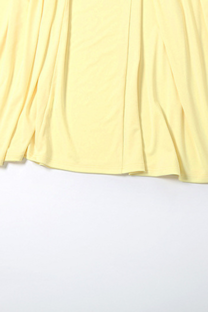 Elegant High Waist Solid Color Dress