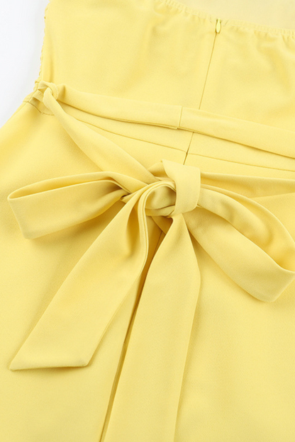 A-Line Back Tie Dress